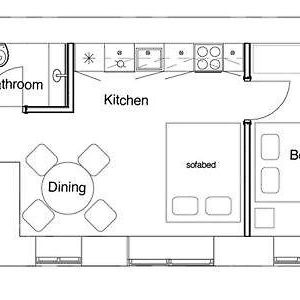Appartement à 1 Chambre à Coucher