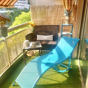 Luxueux Studio à 450m de la mer avec Terrasse Taly et Parking privé
