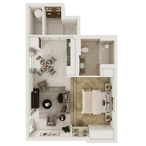 Appartement de Luxe à 2 Chambres à Coucher