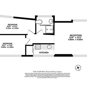Appartement à 2 Chambres à Coucher