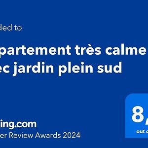 Appartement Tres Calme Avec Jardin Plein Sud