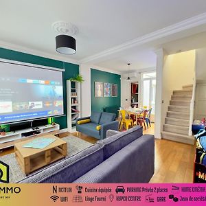 Maison 3Ch - Cinema - Game Room - Parking - Gare