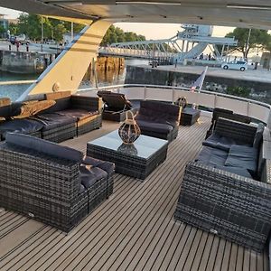 Family On Boat Cabin