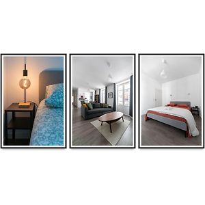 Le Brit - Grand Appartement Design, 3 Chambres, Centre Ville