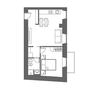 Appartement de Luxe à 1 Chambre à Coucher