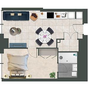 Appartement à 1 Chambre à Coucher