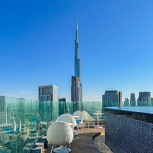 Amazing 64Th Floor Infinity Pool With Burj Khalifa Views 2Br Apartment In Paramount Hotel Midtown
