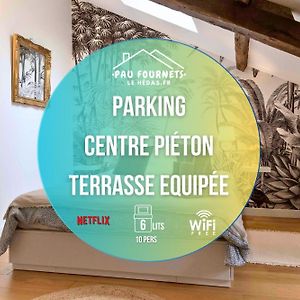 Maison Et Appartement Attenant Pour 10 Personnes Avec Terrasse, Cour Et Parking