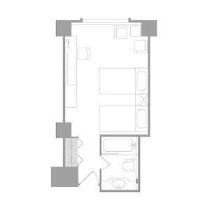 Chambre Standarde Tower Double