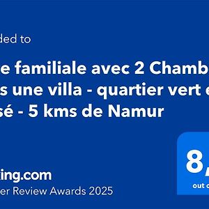 Suite Familiale Avec 2 Chambres Dans Une Villa - Quartier Vert Et Boise - 5 Kms De Namur