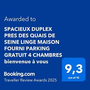 Spacieux Duplex Pres Des Quais De Seine Linge Maison Fourni Parking Gratuit 4 Chambres Bienvenue A Vous