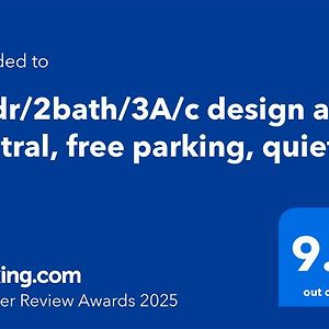 3Bdr-2Bath-3Ac Design Apt, Central, Secured Parking, Quiet