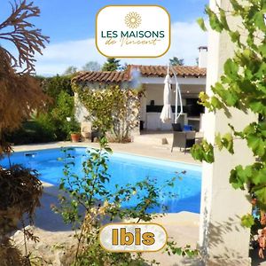 Magnifique villa l'Ibis pour 8 personnes, piscine, clim,parc et parking