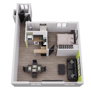Appartement à 1 Chambre à Coucher