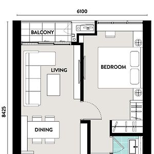 Appartement Classique à 1 Chambre à Coucher