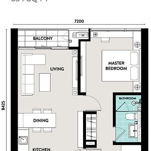 Appartement de Luxe à 1 Chambre à Coucher