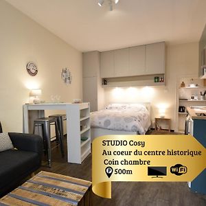 Studio Cosy Abondance au Coeur du Centre Historique -Wifi-Coin chambre