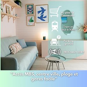Studio 50M Tram Parking Gratuit 13Min Gare