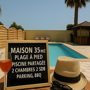 Reve D'Azur En Bord De Mer A La Nartelle Avec Piscine Dans La Residence, Terrasse, Bbq, 2 Chambres 2 Sdb Logement De 35M2 Draps Inclus