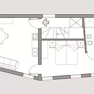 Appartement à 1 Chambre à Coucher
