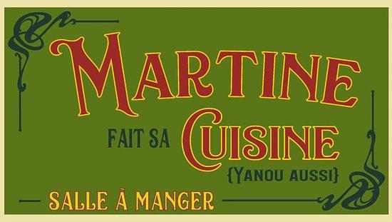 Martine fait sa cuisine