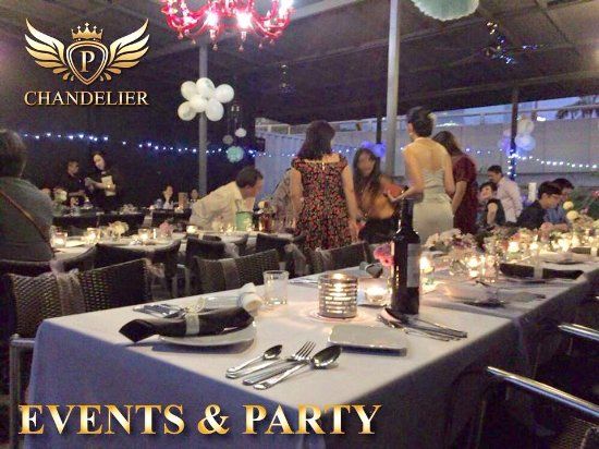 Chandelier Wine Dine & Party